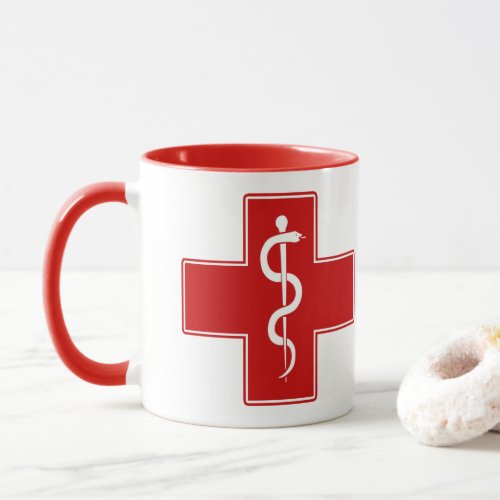 Nurse Rod of Asclepius Mug