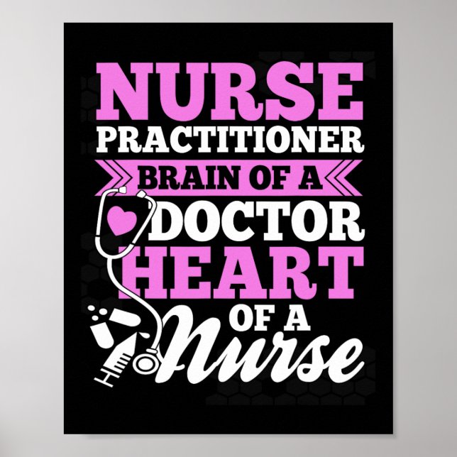 Nurse S Nurse Practitioner Black Small Clic Fit Cr Poster (Front)