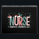 Nurse Santa's Favorite Elf Christmas Inspirational Calendar<br><div class="desc">Nurse Santa's Favorite Elf Life Day Gifts Inspirational</div>