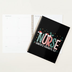 Nurse Santa's Favorite Elf Christmas Inspirational Planner