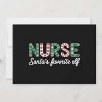 Nurse Santa's Favorite Elf Life Nurse Day Gifts