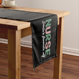 Nurse Santa's Favorite Elf Life Nurse Day Gifts Short Table Runner