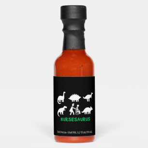 Nurse Saurus Dinosaurs Hot Sauces