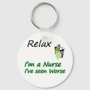 Nurse say "Relax" Keychain