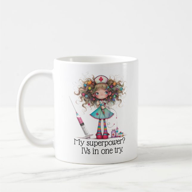 Nurse sayings- My superpower Mug (Left)