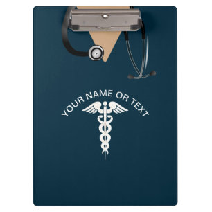 Nurse Scrub Top Teal Medical Personalized Clipboard