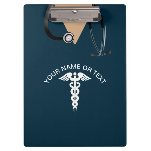 Nurse Scrub Top Teal Medical Personalized Clipboard