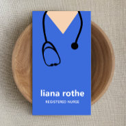Nurse Scrubs And Stethoscope  Business Card at Zazzle