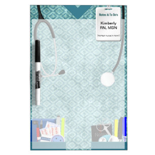Nurse Scrubs Personalized Dry Erase Board