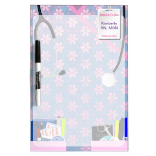 Nurse Scrubs Personalized Dry Erase Board