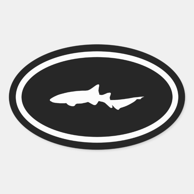 Nurse Shark Oval Sticker (Front)