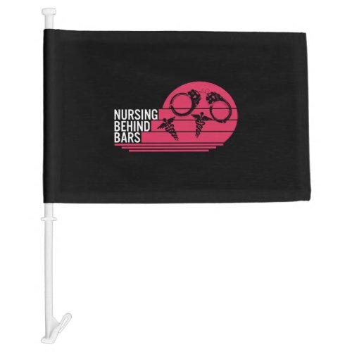 Nurse Shirt Nursing Behind Bars Tee RN Gift Car Flag