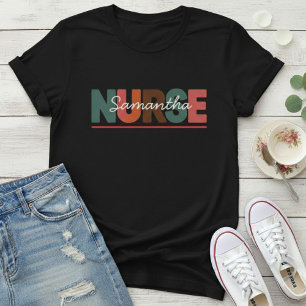 Nurse shirt with name, t-shirt, gift for nurses
