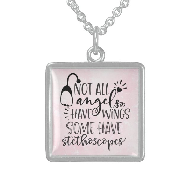 Nurse Silver Necklace (Front)