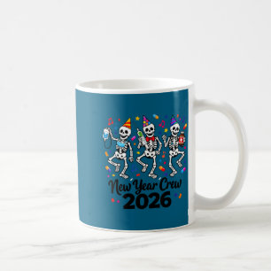 Nurse Skeleton New Year Crew 2026 Funny Er Icu Par Coffee Mug