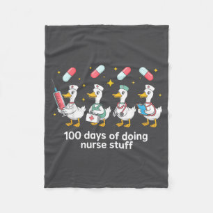 Nurse Skeleton New Year Crew 2026 Funny Er Icu Par Fleece Blanket