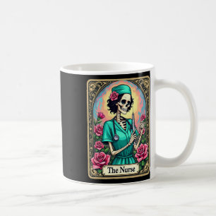 Nurse Skeleton Tarot Card Funny Nursing Nurse Rn L Coffee Mug