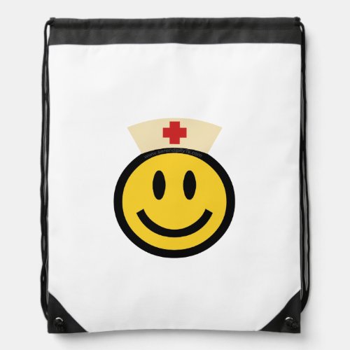 Nurse Smile Drawstring Bag