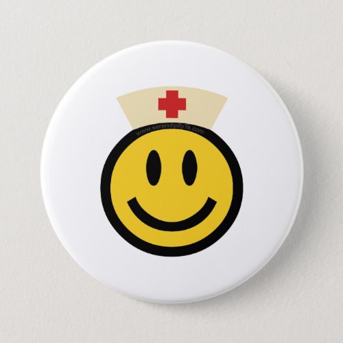 Nurse Smile Pinback Button