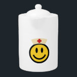 Nurse Smile Teapot<br><div class="desc">THANK YOU FOR CHECKING OUT MY DESIGN! :-) Here's a sweet graphic to show the world your awesome profession... with a Smile! To all you Nurses out there... Thank you for all you do! :p -- PLEASE NOTE: You can add background color, move or change the size of the image...</div>
