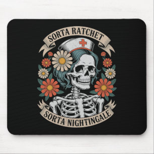 Nurse Sorta Ratchet Sorta Nightingale Skeleton Hal Mouse Pad