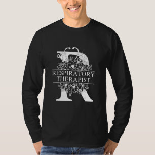 Nurse Split Flowers Frame Respiratory Therapist T-Shirt