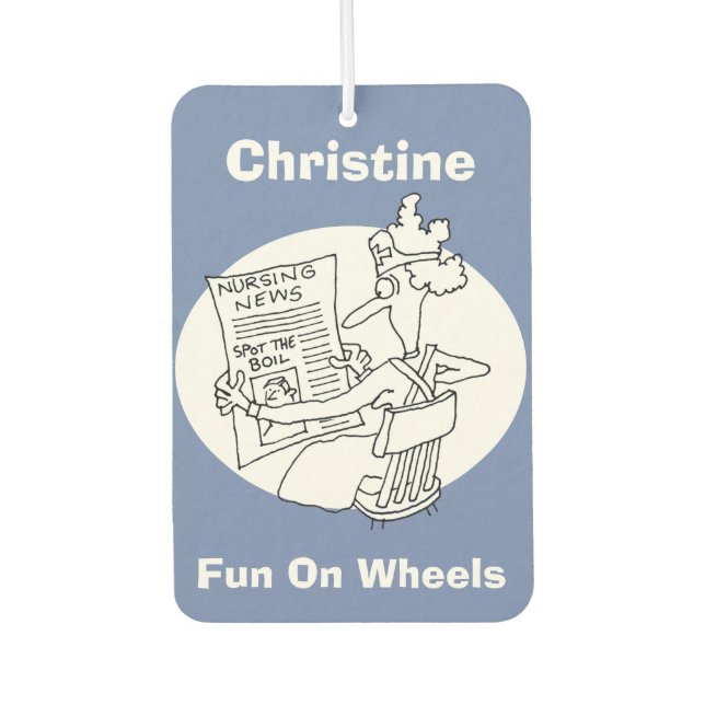 Nurse Spot the Boil Competition Air Freshener (Front)