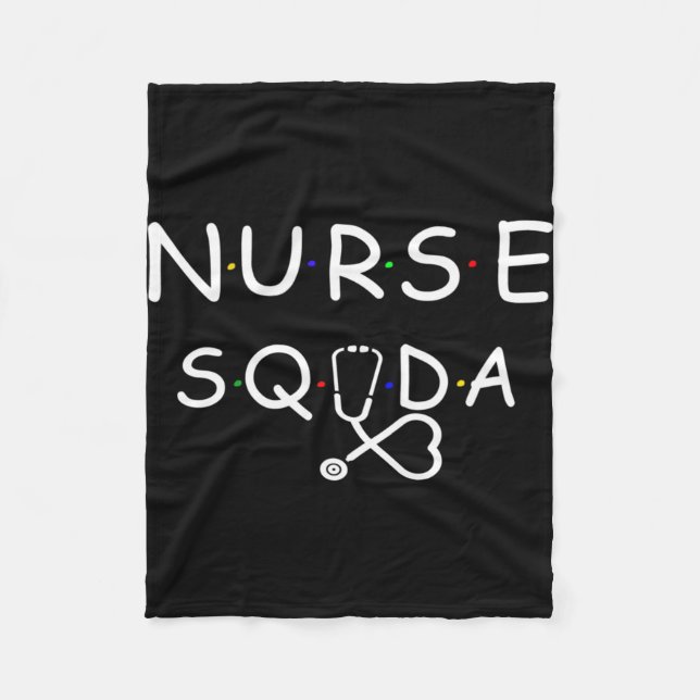 Nurse Squad   Fleece Blanket (Front)