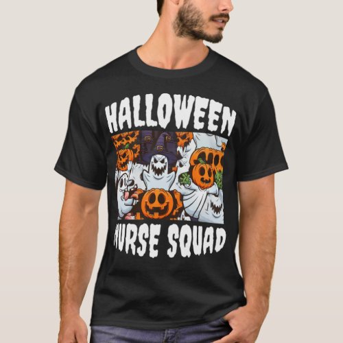 Nurse squad Halloween Cute Nurse Ghost  Hal lpn  T_Shirt