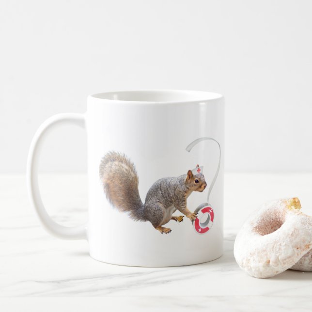Nurse Squirrel Mug (With Donut)