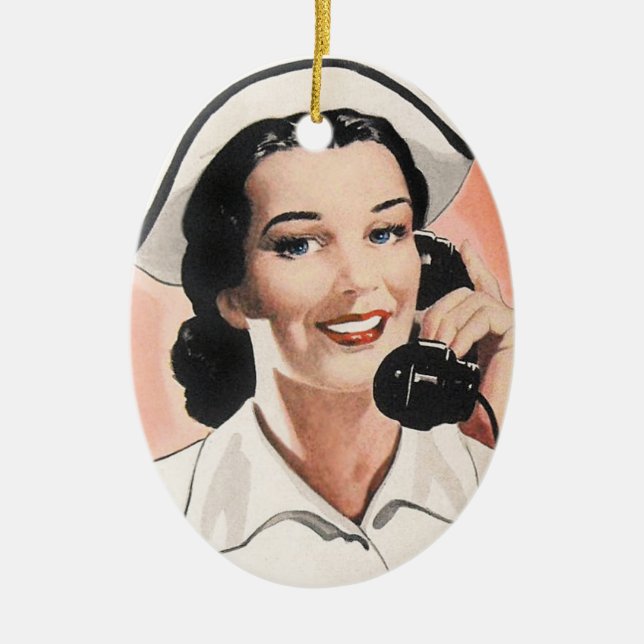 Nurse - SRF Ceramic Ornament (Front)