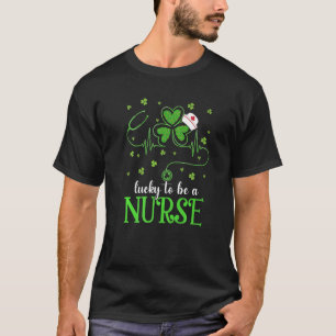 Nurse St Patrick S Day Lucky Nurse Shamrock Love N T-Shirt