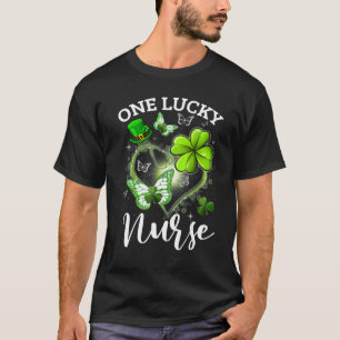 Nurse St Patricks Day One Lucky Nurse Irish Shamro T-Shirt