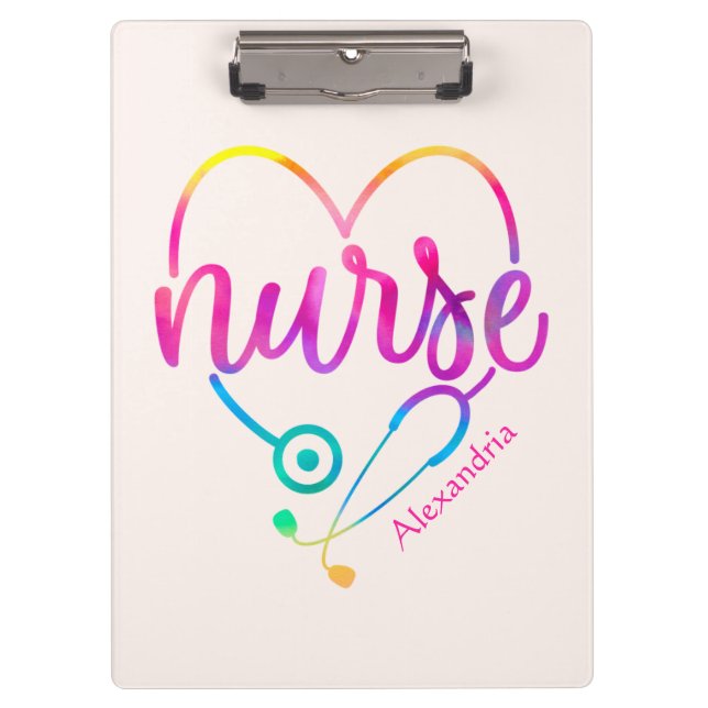 Nurse Stethoscope Clipboard (Front)