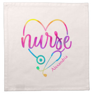 Nurse Stethoscope Cloth Napkin