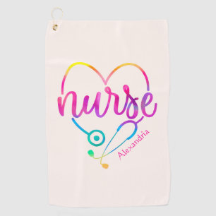 Nurse Stethoscope Golf Towel