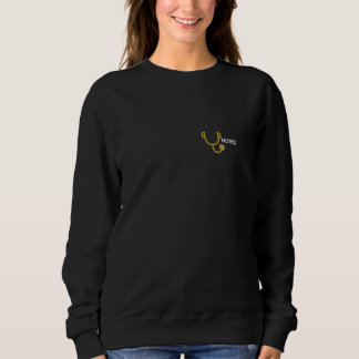 Nurse Stethoscope Left Chest Sweatshirt