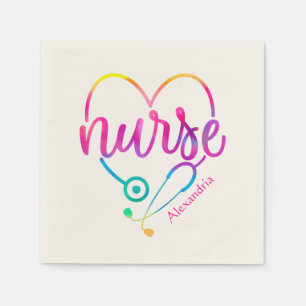 Nurse Stethoscope Napkins