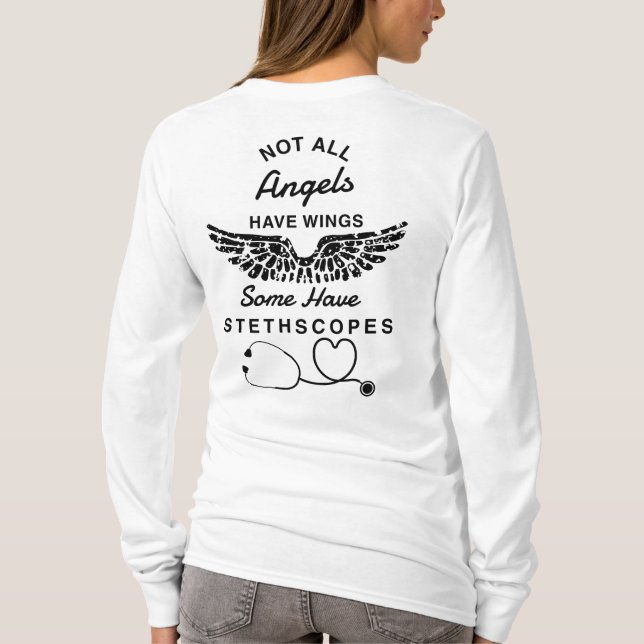 Nurse Stethoscope Nurse T-Shirt (Back)