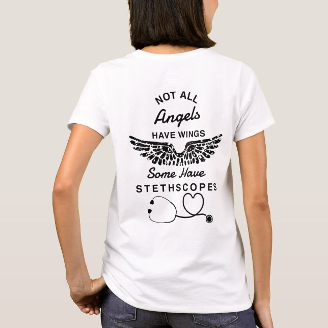 Nurse Stethoscope Nurse T-Shirt (Back)