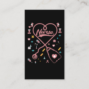 Nurse Stethoscope Nursing Love Medical RN Business Card