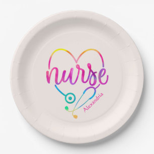 Nurse Stethoscope Paper Plates