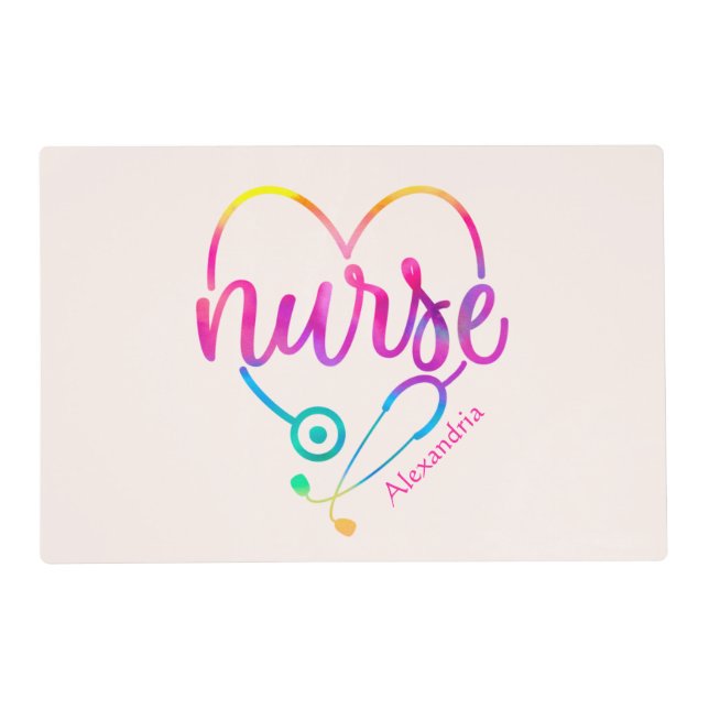 Nurse Stethoscope Placemat (Front)