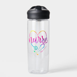 Nurse Stethoscope Water Bottle