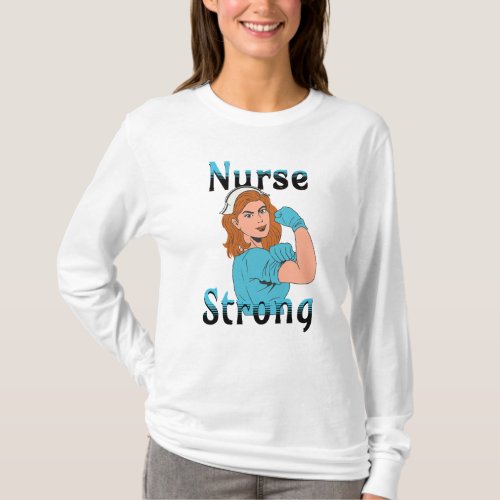 Nurse Strong  Vintage Retro Vibes T_Shirt