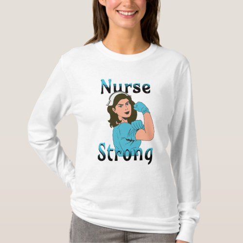 Nurse Strong  Vintage Retro Vibes T_Shirt