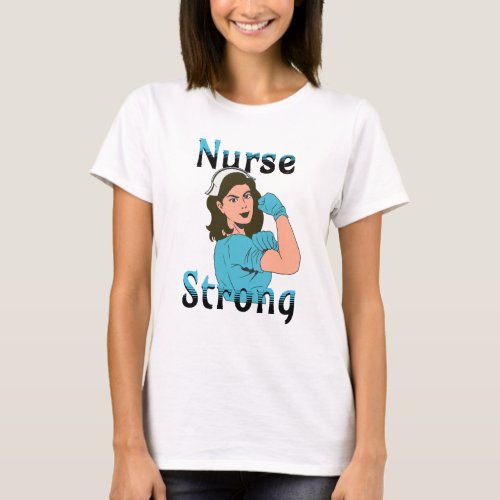 Nurse Strong  Vintage Retro Vibes T_Shirt