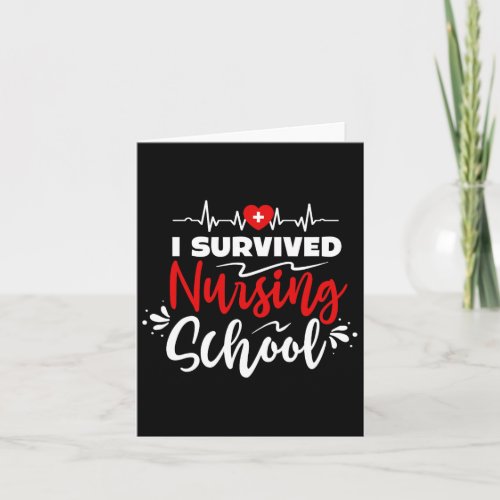 Nurse Student I Survived Nursing School Essentials Card