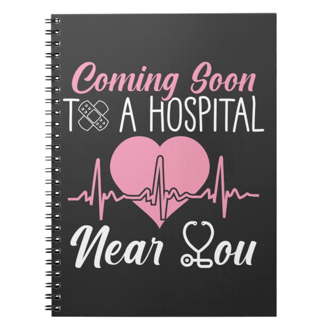 Nurse Students Graduation Hospital RN Nursing Notebook (Front)