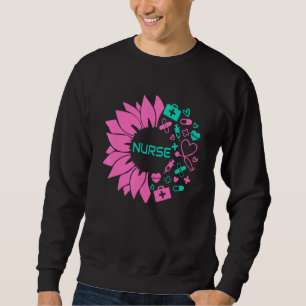 Nurse Sunflower Nurse Week Nurse Day Cma Cna Denta Sweatshirt